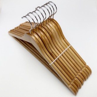 Деревянные плечики для одежды светлые, в упаковке 10 штук.
 
Длина: 450 мм.
Шири. . фото 2