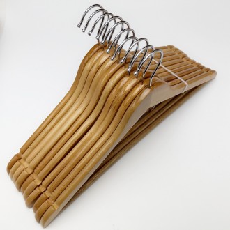 Деревянные плечики для одежды светлые, в упаковке 10 штук.
 
Длина: 450 мм.
Шири. . фото 4