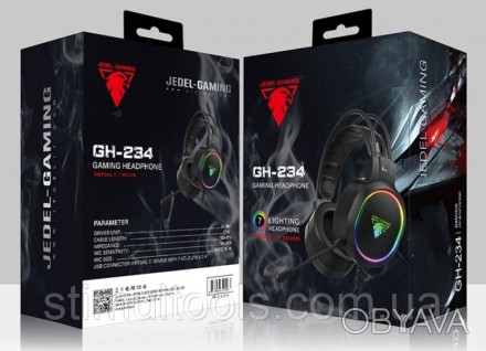 Наушники игровые JEDEL GH234 проводные с микрофоном