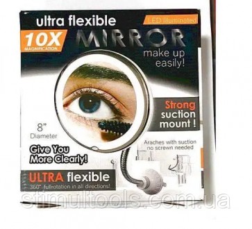 Описание:
Зеркало для макияжа с LED подсветкой Ultra Flexible Mirror DL22 предна. . фото 4