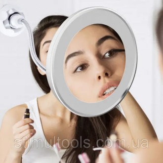 Описание:
Зеркало для макияжа с LED подсветкой Ultra Flexible Mirror DL22 предна. . фото 3