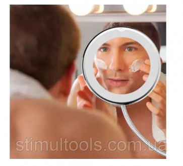 Описание:
Зеркало для макияжа с LED подсветкой Ultra Flexible Mirror DL22 предна. . фото 6