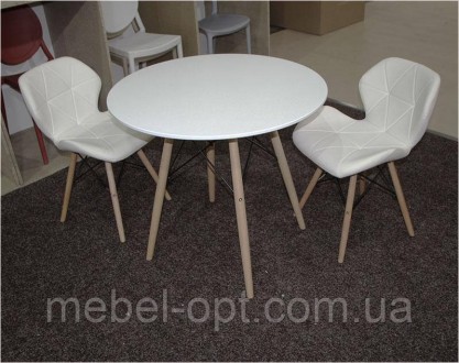 Стол обеденный Lui круглый белый диаметр 80 см Eames DSW Table. Киево-Святошинский. фото 1 Стол обеденный Lui круглый белый диаметр 80 см Eames DSW Table. Киево-Святошинский. фото 1