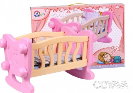 Кроватка для куклы Технок Розовая 
 
Отправка данного товара производиться от 1 . . фото 1