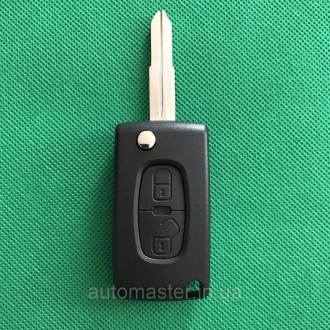 Корпус выкидного авто ключа для PEUGEOT (Пежо) 4007, 2 - кнопки . . фото 2