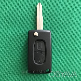 Корпус выкидного авто ключа для PEUGEOT (Пежо) 4007, 2 - кнопки . . фото 1