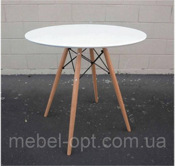 Стол обеденный Lui круглый белый диаметр 90 см Eames DSW Table. Киево-Святошинский. фото 1 Стол обеденный Lui круглый белый диаметр 90 см Eames DSW Table. Киево-Святошинский. фото 1