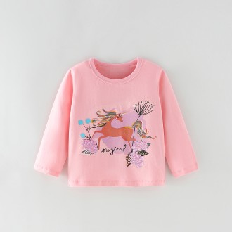 Лонгслів для дівчинки з малюнком єдиноріг рожевий Magical unicorn Berni Kids. Коломыя. фото 1 Лонгслів для дівчинки з малюнком єдиноріг рожевий Magical unicorn Berni Kids. Коломыя. фото 1