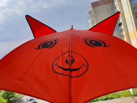 Детский зонтик с ушками (красный)

Диаметр 76 см
Длина 57 см

Потерялась ве. . фото 2