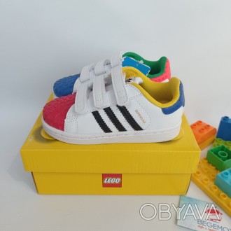 Ці кросівки adidas Superstar привернуть увагу не тільки твого малюка, але і всіх. . фото 1