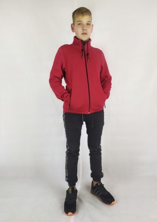 Кофта двунитка с замком больших размеров Красного цвета 3XL-5XL. Харьков. фото 1 Кофта двунитка с замком больших размеров Красного цвета 3XL-5XL. Харьков. фото 1