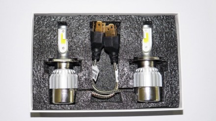 C6 Светодиодный БиКсенон H4 LED 36W 12V 6500K
Светодиодные лампы головного свет. . фото 4