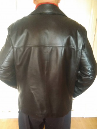 Черный пиджак из мягкой приятной натуральной кожи. Сделано в Турции , качество в. . фото 3