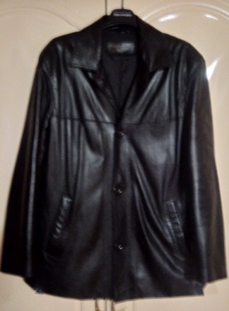 Черный пиджак из мягкой приятной натуральной кожи. Сделано в Турции , качество в. . фото 4