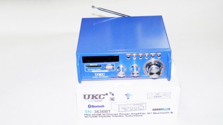 UKС SN-3636BT Стерео усилитель c Bluetooth 
Стерео усилитель UKС SN-3636BT Blue. . фото 8