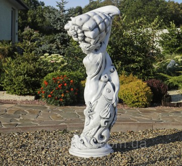 Садовая скульптура Богиня моря, красивого серого цвета, выполнена из «искусствен. . фото 4
