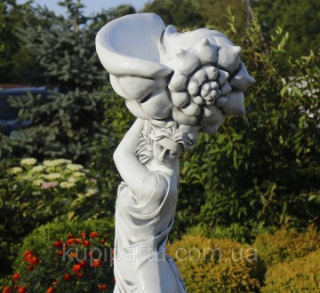Садовая скульптура Богиня моря, красивого серого цвета, выполнена из «искусствен. . фото 5