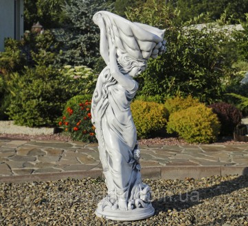 Садовая скульптура Богиня моря, красивого серого цвета, выполнена из «искусствен. . фото 2