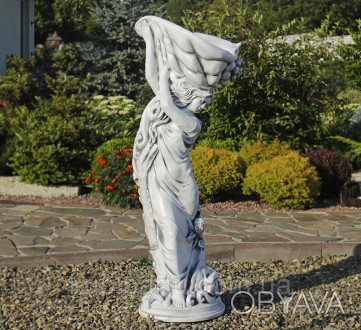 Садовая скульптура Богиня моря, красивого серого цвета, выполнена из «искусствен. . фото 1