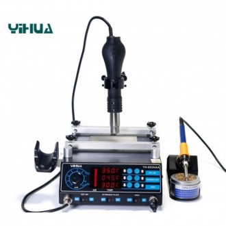 YIHUA 853AАА преднагреватель плат, платформа для нагрева печатных плат 3в1, с па. . фото 3