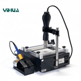 YIHUA 853AАА преднагреватель плат, платформа для нагрева печатных плат 3в1, с па. . фото 4