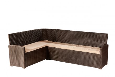 Стильний комплект садових меблів з ротангу GLORY складається із 2 диванів, 3 пуф. . фото 4
