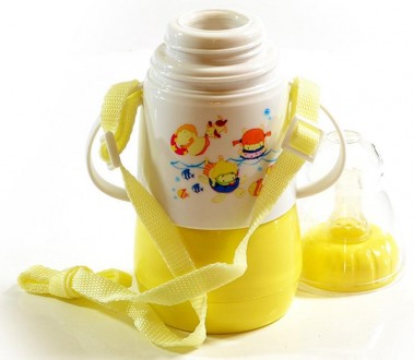 Бутылочка для кормления малышей Fissman Babies "Забавное купание" абсолютно безв. . фото 3