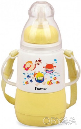 Бутылочка для кормления малышей Fissman Babies "Забавное купание" абсолютно безв. . фото 1