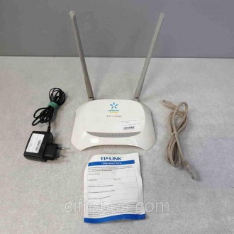 Wi-Fi-роутер, стандарт Wi-Fi: 802.11, макс. швидкість: 300 Мбіт/с, Комутатор 4xL. . фото 2