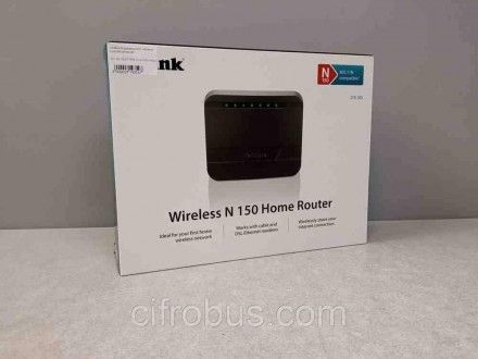 Wi-Fi-роутер, стандарт Wi-Fi: 802.11n, макс. швидкість: 150 Мбіт/с, комутатор 4x. . фото 4