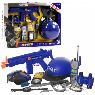Игровой набор полицейского SWAT арт. 34330
В набор входит:
-автомат-трещотка (им. . фото 1