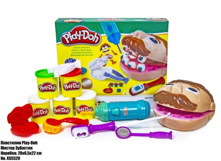 Пластилин Play-Doh "Мистер Зубастик" 
Набор для творчества с пластилином Play-Do. . фото 2