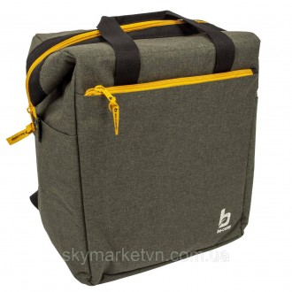Bo-Camp Matteson 22 Liters Grey — це містка термосумка-рюкзак в індустріальному . . фото 9