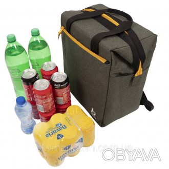 Bo-Camp Matteson 22 Liters Grey — це містка термосумка-рюкзак в індустріальному . . фото 1