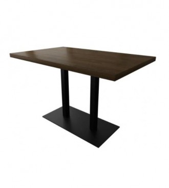 
Барный стол, основание черного цвета, столешница натуральный орех цвета, прямоу. . фото 2