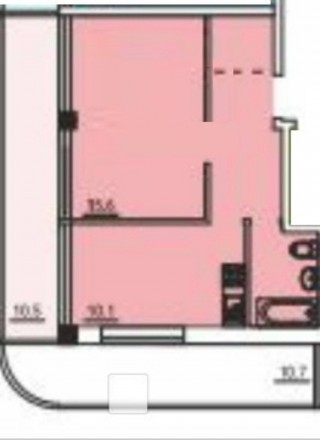Предлагается к продаже 1-комнатная квартира  пл.52м2 с террасой 10м2  в ЖК &laqu. Большой Фонтан. фото 11