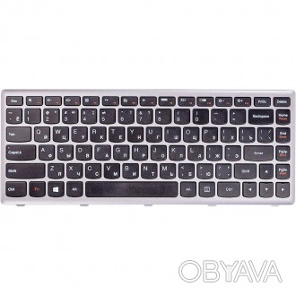 Клавіатура для ноутбука LENOVO Z410, G400 чoрний, сірий фрейм
Особливості:
- Іде. . фото 1