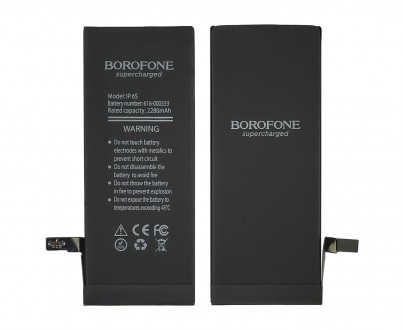 Аккумулятор Borofone для Apple iPhone 6S, усиленный (2280 mAh), а также другие з. . фото 3