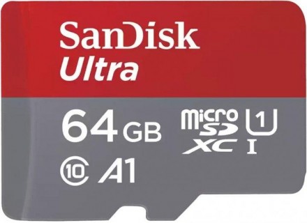 Карта памяти SanDisk 64 GB microSDXC UHS-I U1 A1 Ultra SDSQUNC-064G-ZN3MN
 
Карт. . фото 4