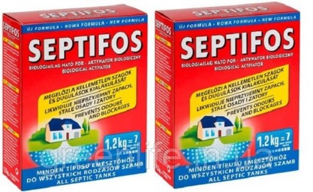 Septifos, биоактиватор для септика, выгребных ям, туалетов Septifos vigor, 2.4 к. . фото 2