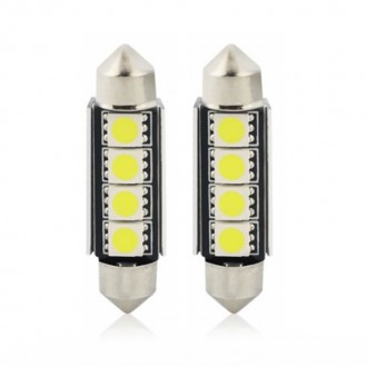 Автомобильные лампы DXZ JM-5050 для подсветки номерного знака 41 mm/4 leds
. . фото 3