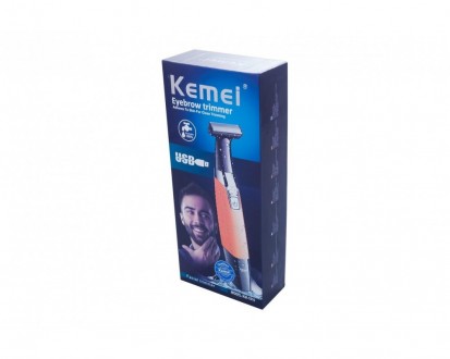  Бритва триммер для мужчин Kemei KM-1910 (USB 5V 1A) 4 насадки Kemei KM-1910 c 4. . фото 5