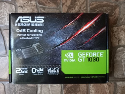 Asus PCI-Ex GeForce GT 1030 2GB GDDR5 (DVI, HDMI) (GT1030-SL-2G-BRK)
Видеокарта. . фото 2