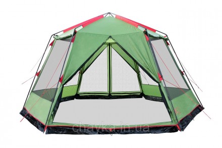 Туристический шатер Tramp Lite Mosquito; 6-и местный.Удобная универсальная компа. . фото 3
