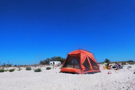 Туристический шатер Tramp Lite Mosquito; 6-и местный.Удобная универсальная компа. . фото 2