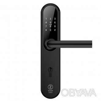 Автономный умный замок в офис или квартиру SEVEN LOCK SL-7768B black состоит из . . фото 1