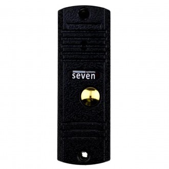 SEVEN CP-7506 black - это антивандальная вызывная панель с механическим ИК-фильт. . фото 2