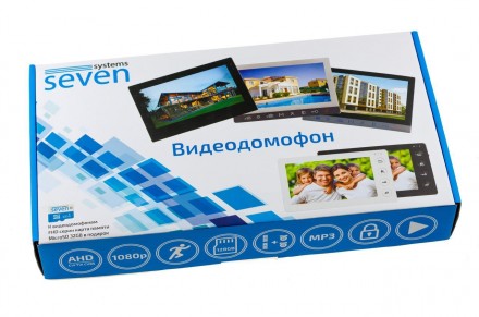 Комплект домофона SEVEN DP-7574 Kit white специально разработан для рынка Украин. . фото 5
