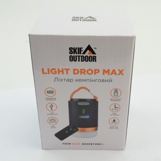 Фонарь кемпинговый SKIF Outdoor Light Drop Max Black/Orange с пультом
Компактный. . фото 9