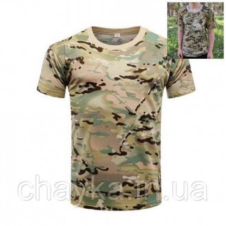 Тактическая футболка Flas-1; М/50р; 100% Хлопок. Пиксель/песочный.Универсальные . . фото 2